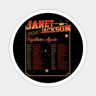 Janet Jackson Vintage Tour Concert Magnet